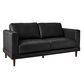 Mayberry Hill Hampton Leather Loveseat in Fiero Charcoal, , large