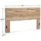 Ashley Hyanna King Panel Headboard in Golden Rustic, , large