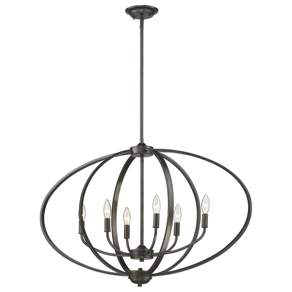 Golden Lighting Colson 6-Light Linear Pendant in Etruscan Bronze, , large