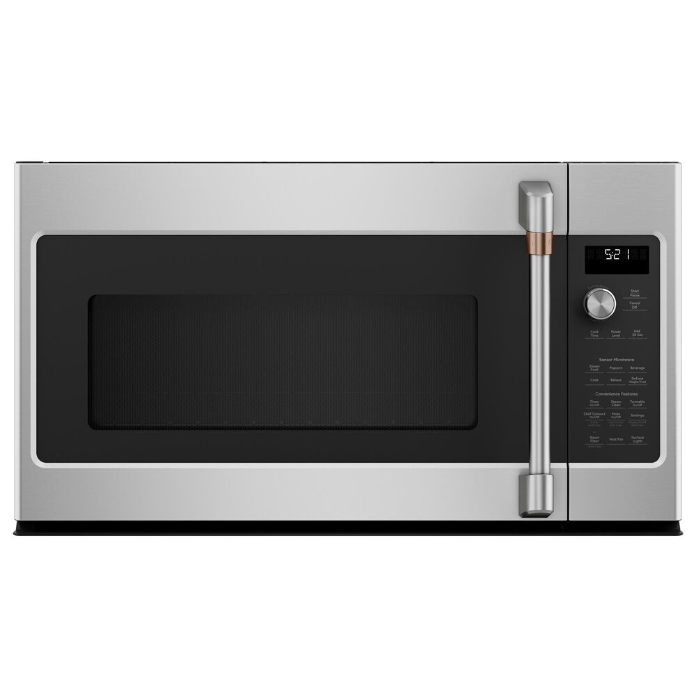 Cafe 4-Piece Kitchen Package with 22.1 Cu. Ft. French Door Refrigerator and Electric Range in Stainless Steel, , large