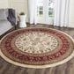 Safavieh Lyndhurst 8" Round Ivory and Red Area Rug, , large