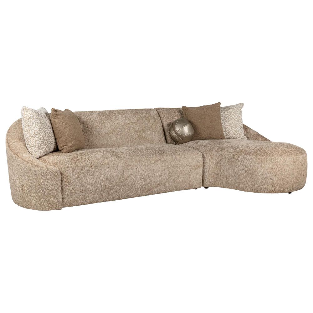 ARIA DESIGNS Monterey 2-Piece Sectional in Beige, , large