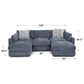 Moore Furniture Julian 5-Piece Stationary Symmetrical Sectional in Linwood Delft, , large