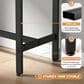 FDW 55" Bar Height Pub Table in Brown and Black, , large