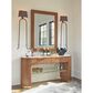 Lexington Furniture Cassia Rectangular Mirror in Sierra Tan and Satin Gold, , large