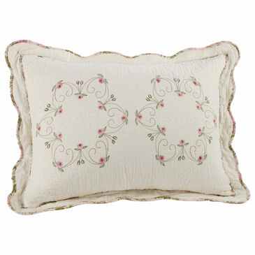 Peking Handicraft Felisa Standard Sham in Cream, , large