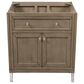 James Martin Vanities Chicago 30" Single Bathroom Vanity in Whitewashed Walnut with Single Hole 3 cm White Zeus Quartz Top and Rectangular Sink, , large