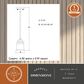 Vaxcel Toledo 1-Light Pendant in Matte Black, , large