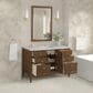 James Martin Vanities Myrrin 48" Vanity in Mid-Century Walnut with 3 cm Victorian Silver Quartz Top, , large
