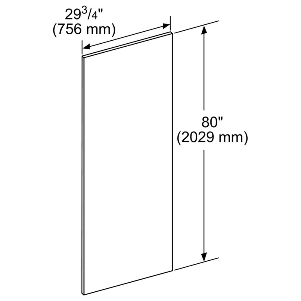 Thermador 30&#39;&#39; Flush Panel with No Holes in Stainless Steel, , large