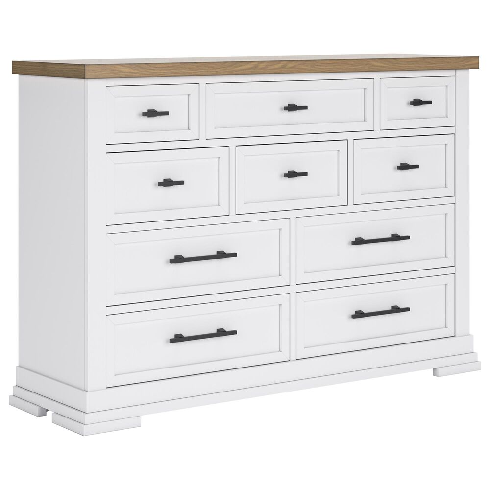 Ashley 3-Piece King Bedroom Set in White and Natural, , large