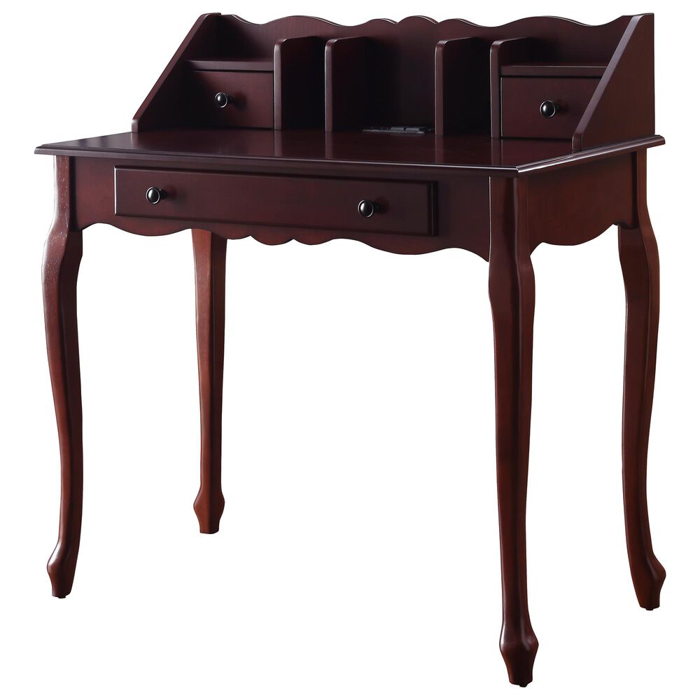 Gunnison Co. Maral Writing Desk with USB Port in Espresso, , large