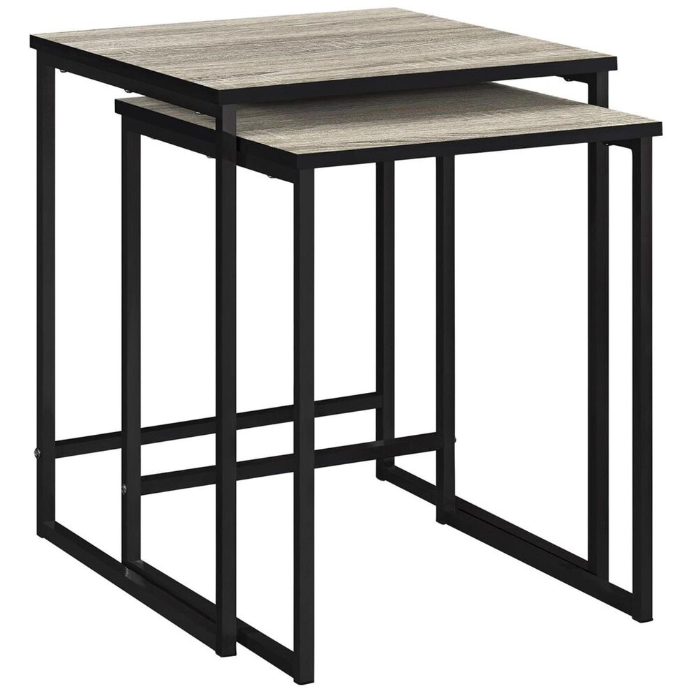 DHP Daniel Nesting Tables in Distressed Gray Oak, , large