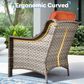 HOMLUX 6-Piece Patio Conversation Set with Coffee Table in Orange Red, , large