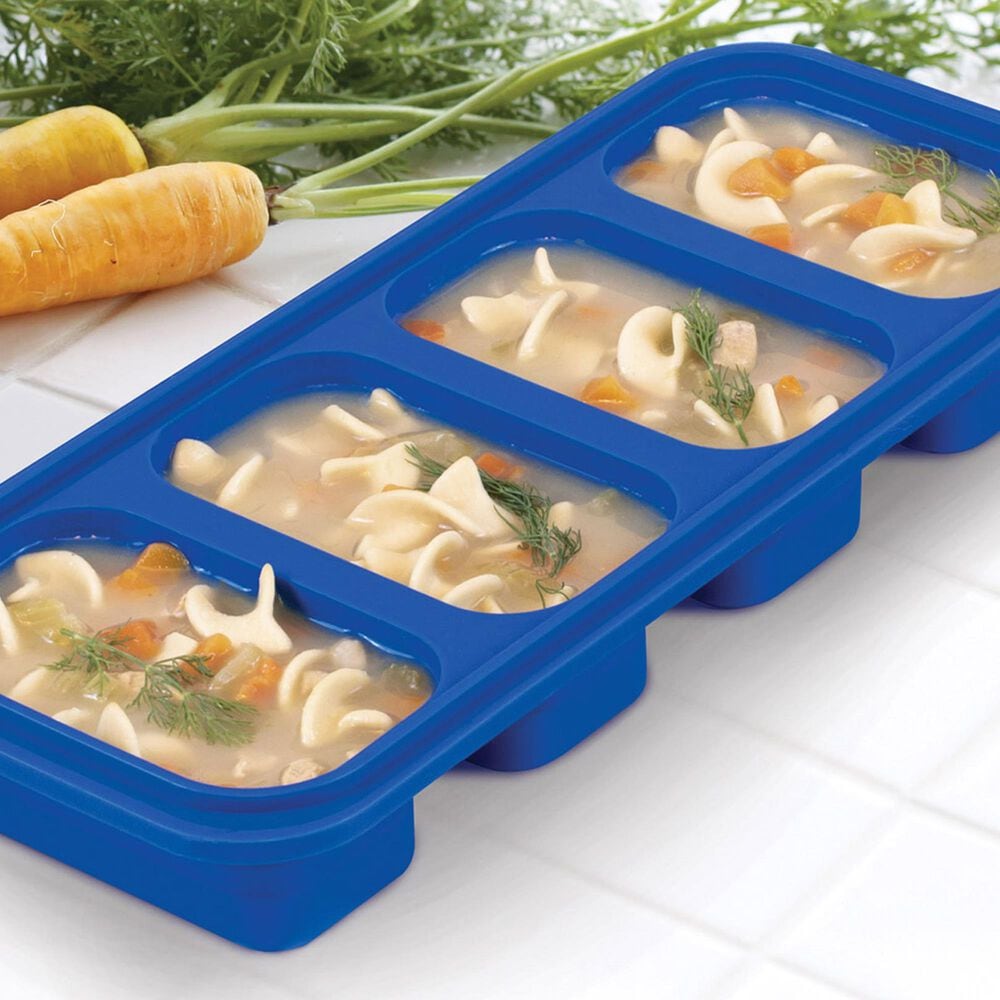 HIC Kitchen Prep-N-Freeze Portion Tray in Royal Blue, , large