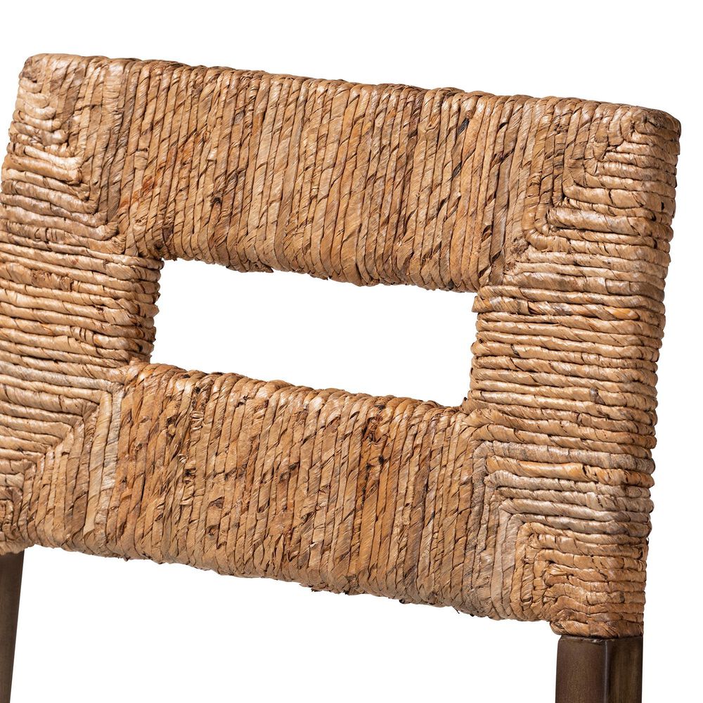 Baxton Studio Porsha Side Chair in Dark Brown and Natural, , large
