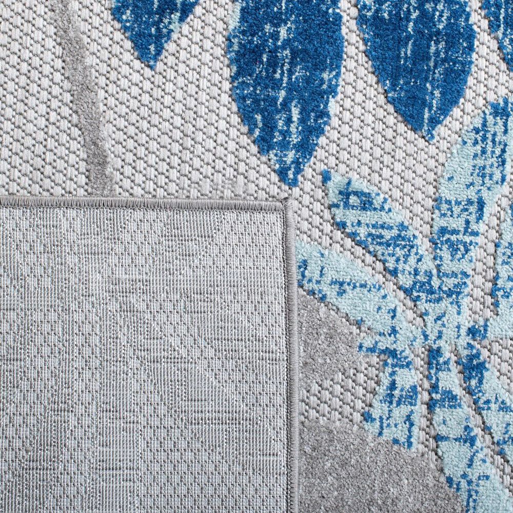 Safavieh Cabana CBN814F 2&#39; x 8&#39; Grey and Blue Indoor/Outdoor Area Performance Rug, , large