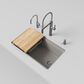Blanco Inteos 33" Undermount Single Bowl Kitchen Sink in Truffle, , large