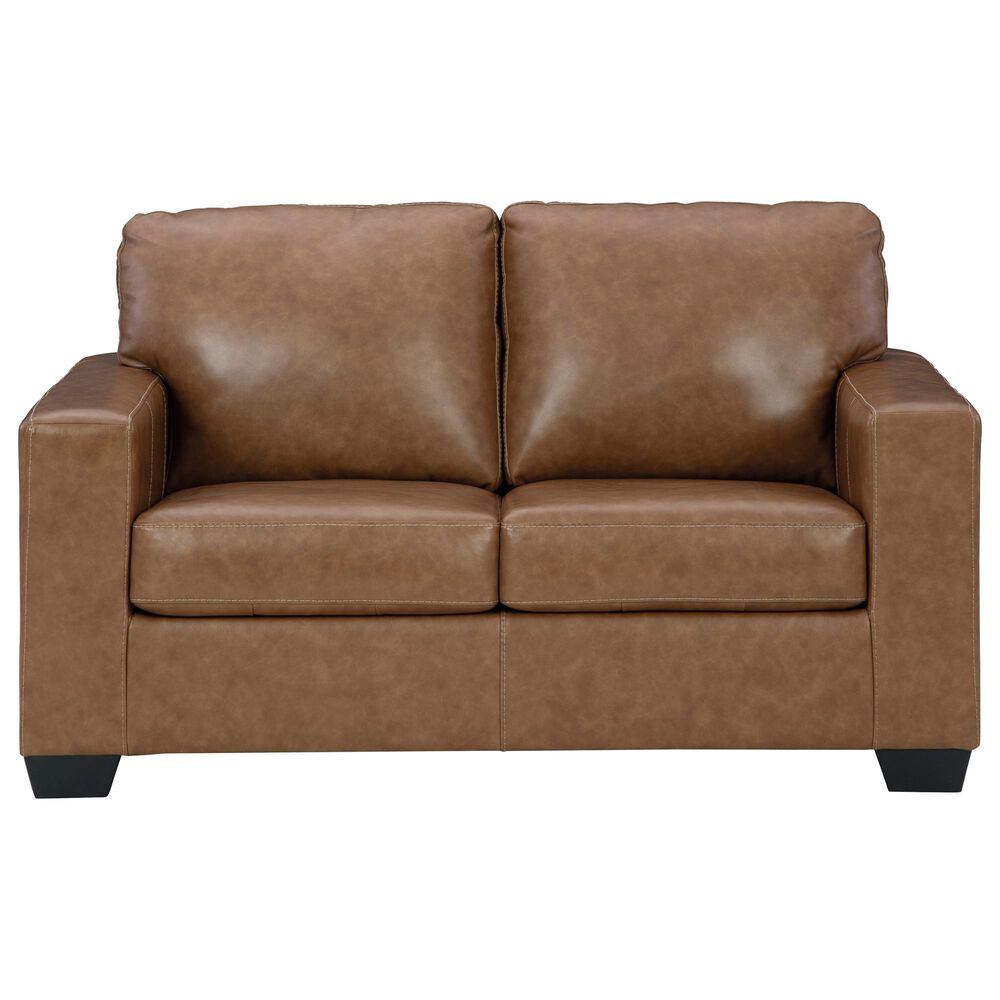 Ashley Bolsena Stationary Loveseat in Caramel, , large
