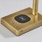 Adesso Aidan Charging Desk Lamp in Antique Brass, , large