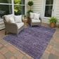 Dalyn Rug Company Soft Essentials Solid Plum 10" x 14" Indoor/Outdoor Area Rug, , large