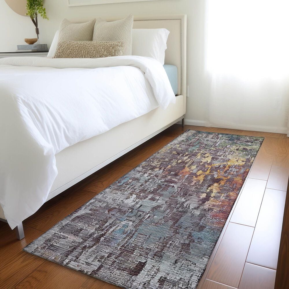 Dalyn Rug Company Kochi KC8 Plum 2&#39;3&quot; x 7&#39;6&quot; Runner, , large