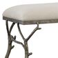 Uttermost Lismore Bench in Antique Silver, , large