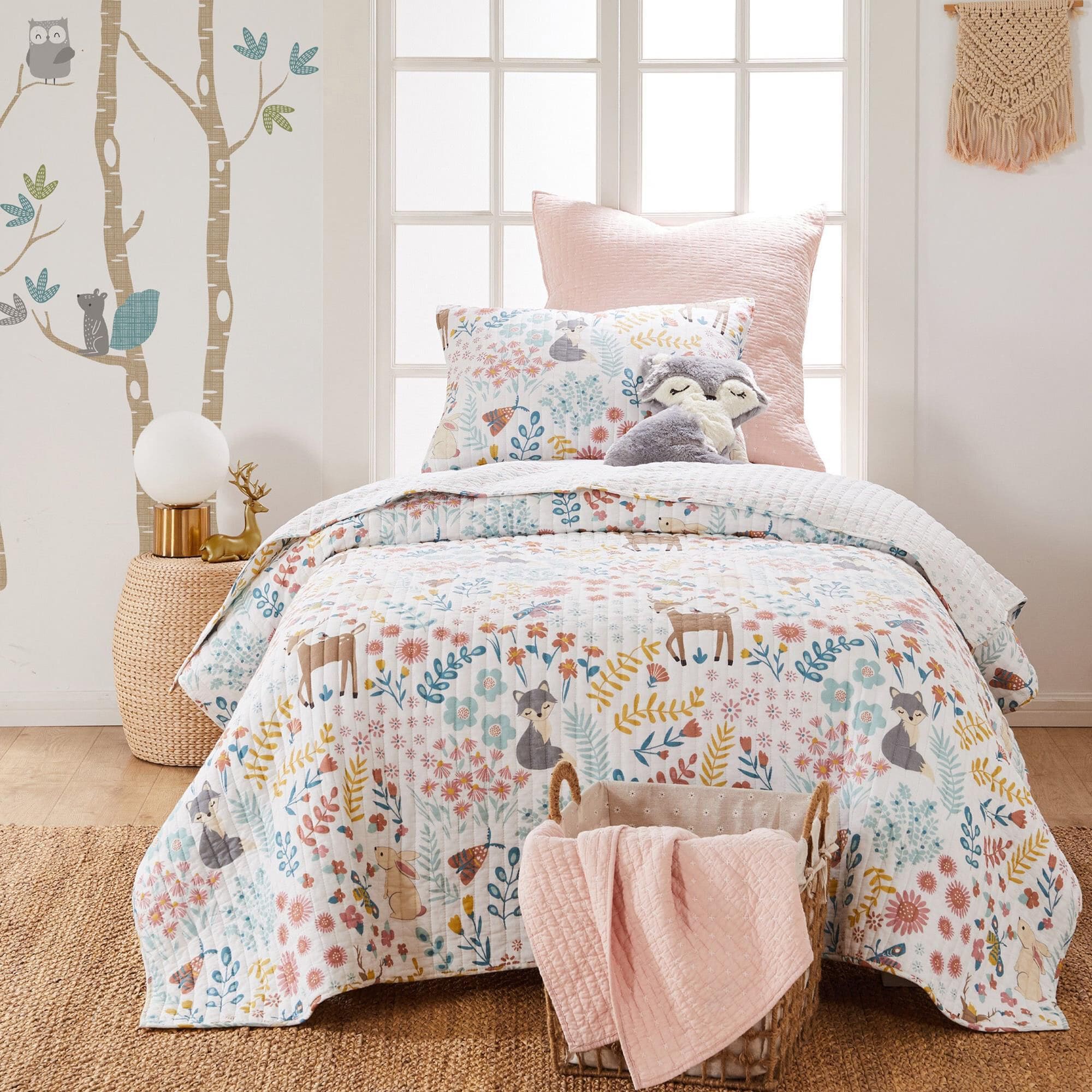Levtex Fancy Forest 2 Piece Twin Quilt Set in Multicolor NFM