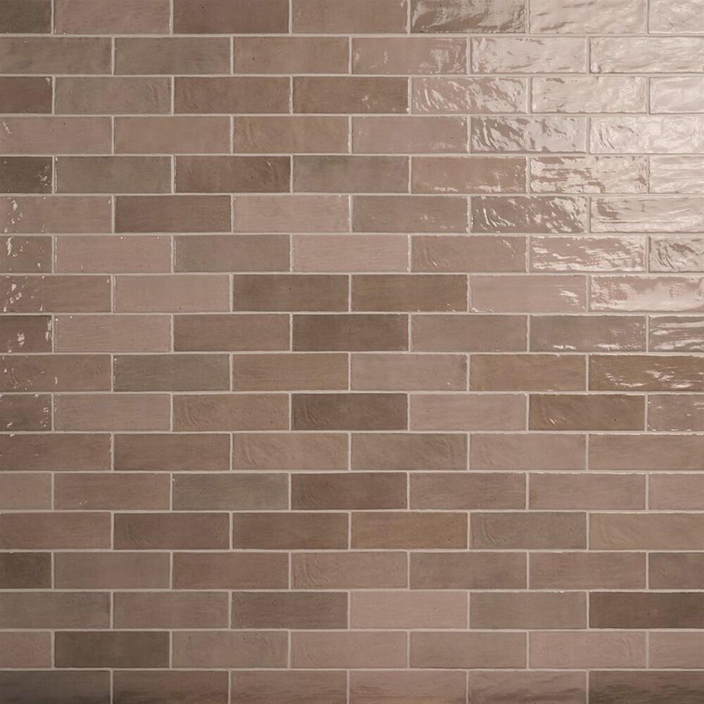 Soho Studio Serena Taupe 3" x 8" Ceramic Tile, , large