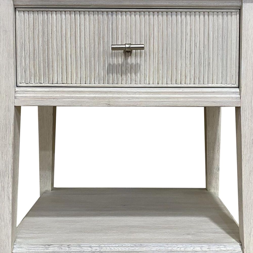 Riverside Furniture Carmella 1-Drawer Nightstand in Pebble Oak, , large