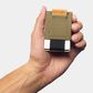 Nomatic Slim Wallet with Leather Tab in Olive and Brown, , large