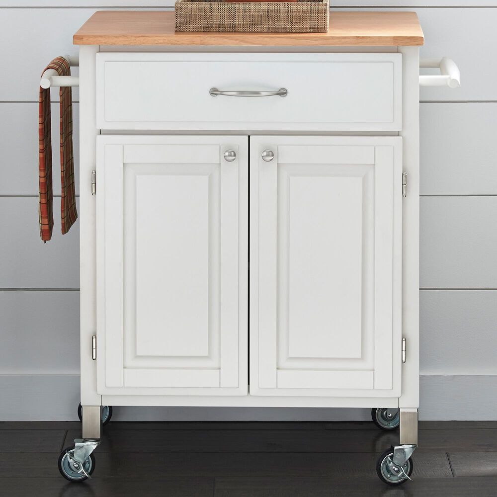 Homestyles Dolly Madison Kitchen Cart in White, , large