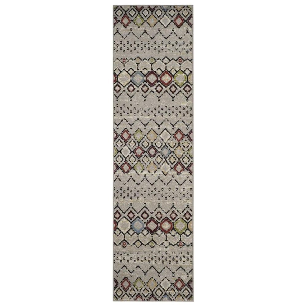 Safavieh Amsterdam AMS108G 2"3" x 6" Light Grey Runner, , large