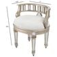 Butler Rebecca Vanity Stool in Silver, , large