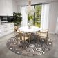 Dalyn Rug Company Sedona 6" Round Bison Indoor/Outdoor Area Performance Rug, , large