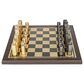 Novogratz 4" x 14" Chess Game Set in Black, Gold, Brown and Gunmetal, , large