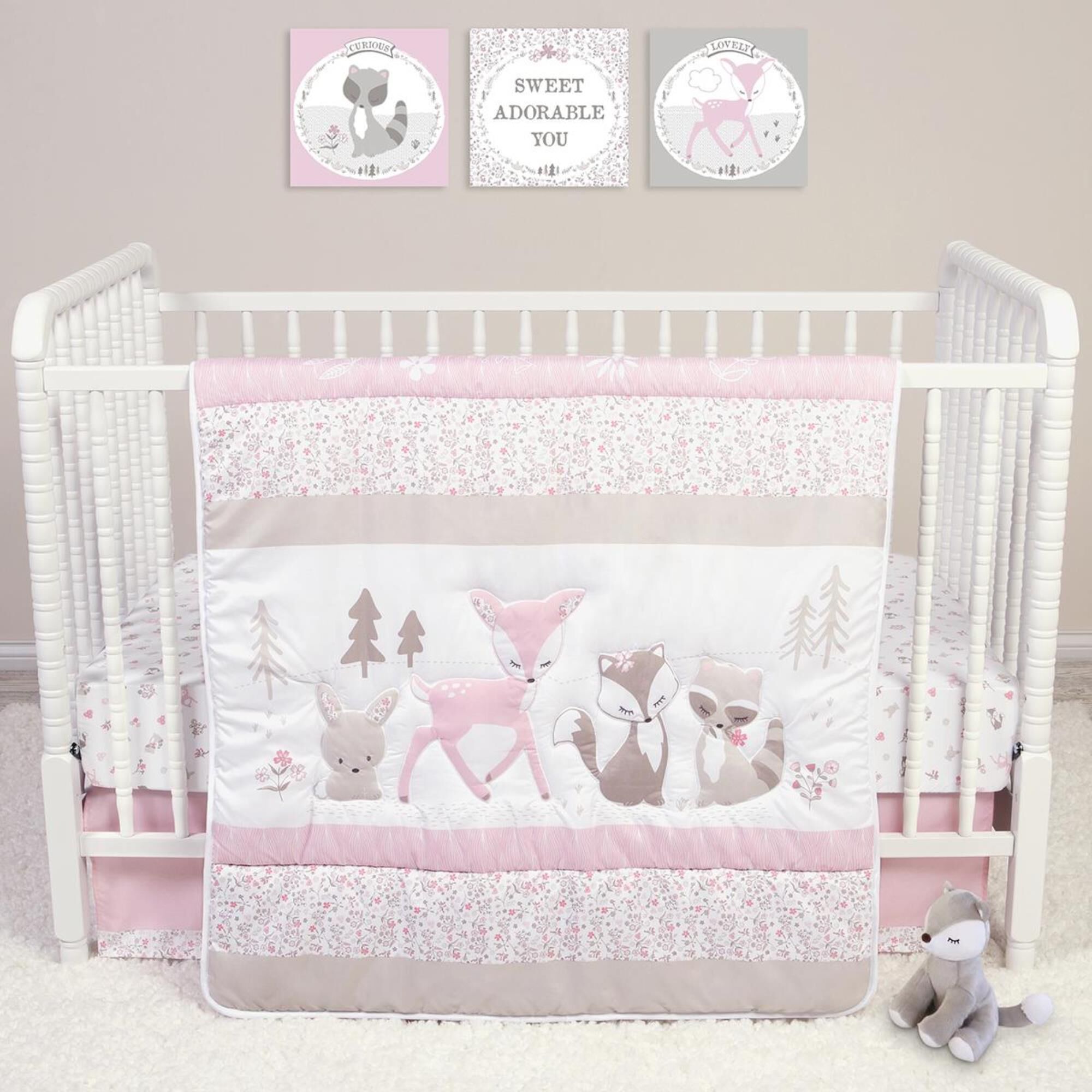 Trend Labs Sammy and Lou Sweet Forest Friends 4 Piece Crib