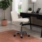 Linon Home Decor Stratton Office Chair in Off White, , large