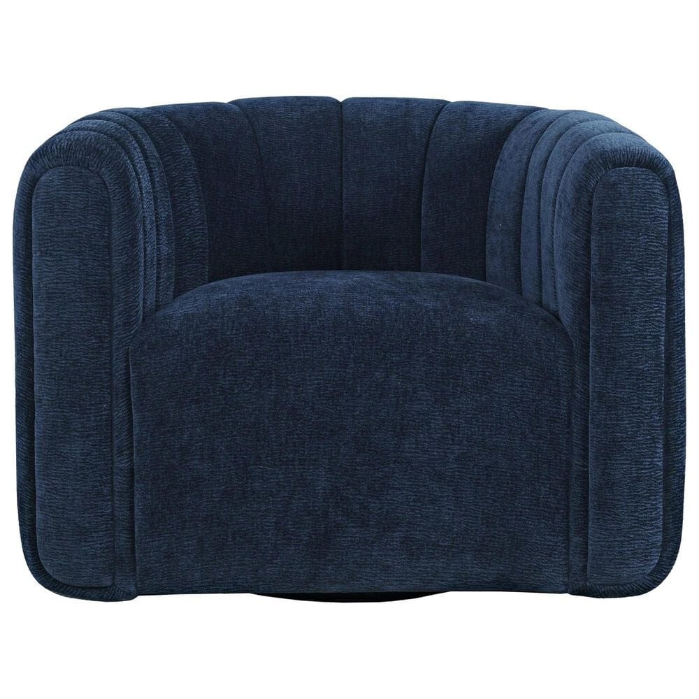 Waltham Grande Swivel Chair in Navy, , large