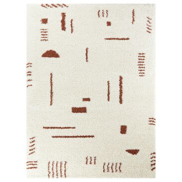 Balta Rugs Rupa 3090651 4"4" x 6" White and Rust Area Rug, , large