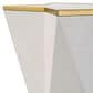Uttermost Capella Accent Table in White and Gold, , large