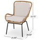 Hearth and Haven McCaskillOutdoor Rattan Club Chair with Iron Frame in Gray (Set of 2), , large