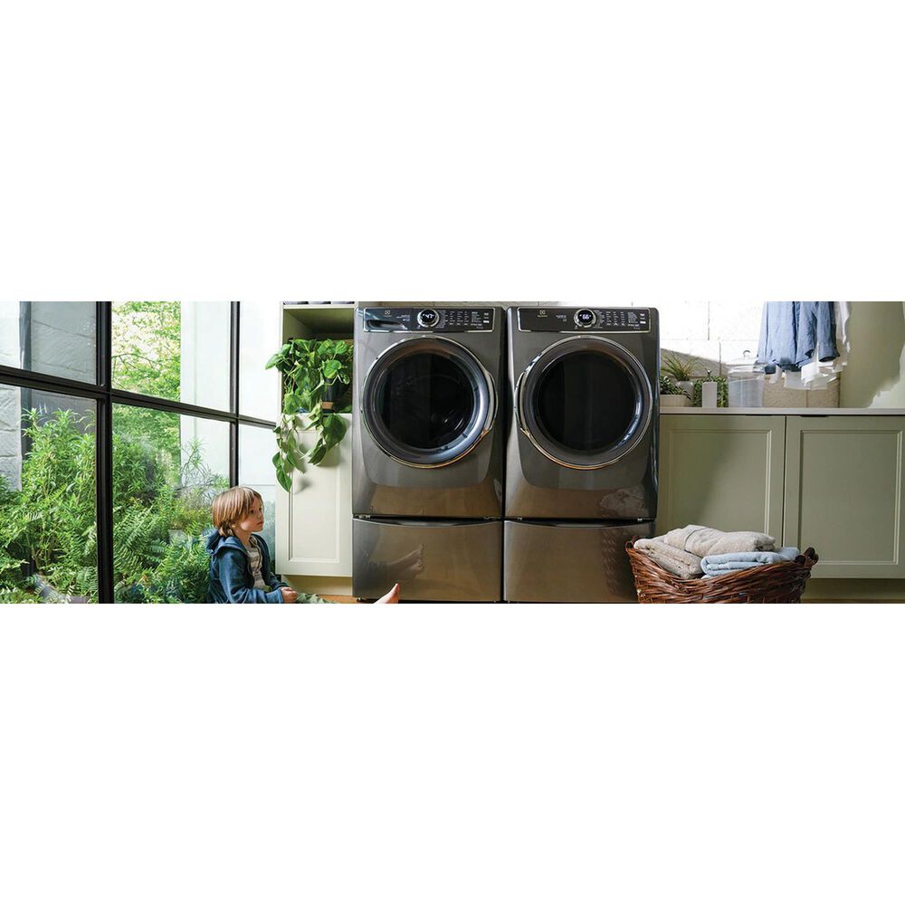 Electrolux 8 Cu. Ft. Front Load Electric Dryer with Balanced Dry in Titanium, , large