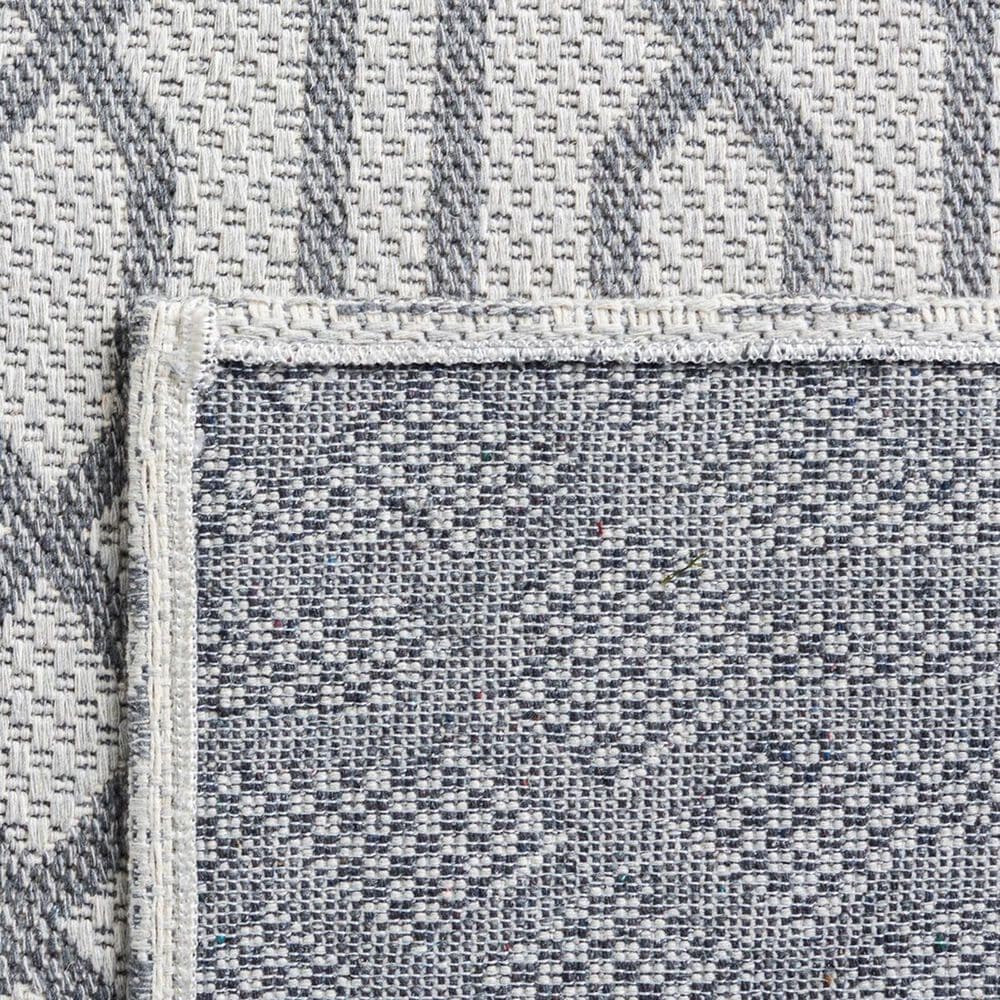 Safavieh Martha Stewart Cotton 6&#39;7&quot; x 9&#39; Silver and Grey Area Rug, , large