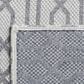 Safavieh Martha Stewart Cotton 6"7" x 9" Silver and Grey Area Rug, , large