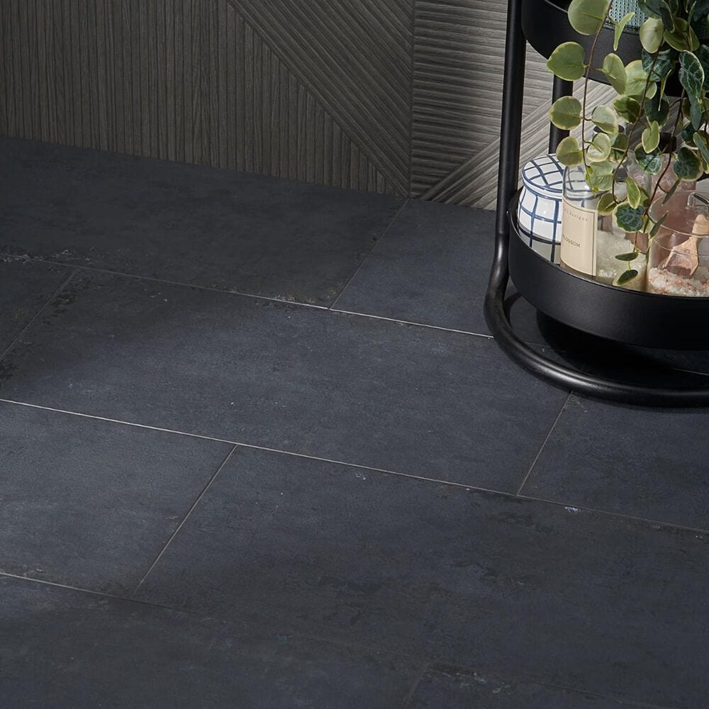 Soho Studio Artile Black Gold 12" x 24" Matte Porcelain Tile, , large