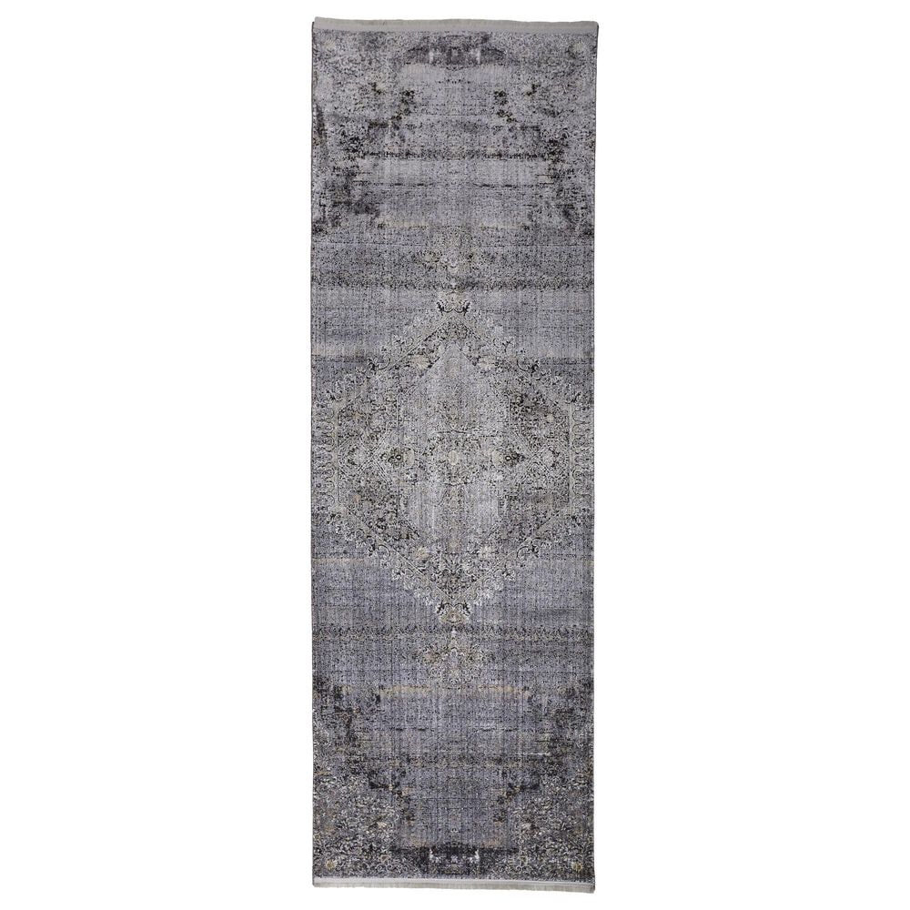 Feizy Sarrant 2"8" x 8" Smoke Runner, , large