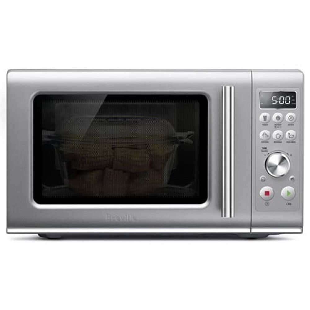 Breville 0.9 Cu. Ft. Countertop Compact Microwave Oven in Silver, , large