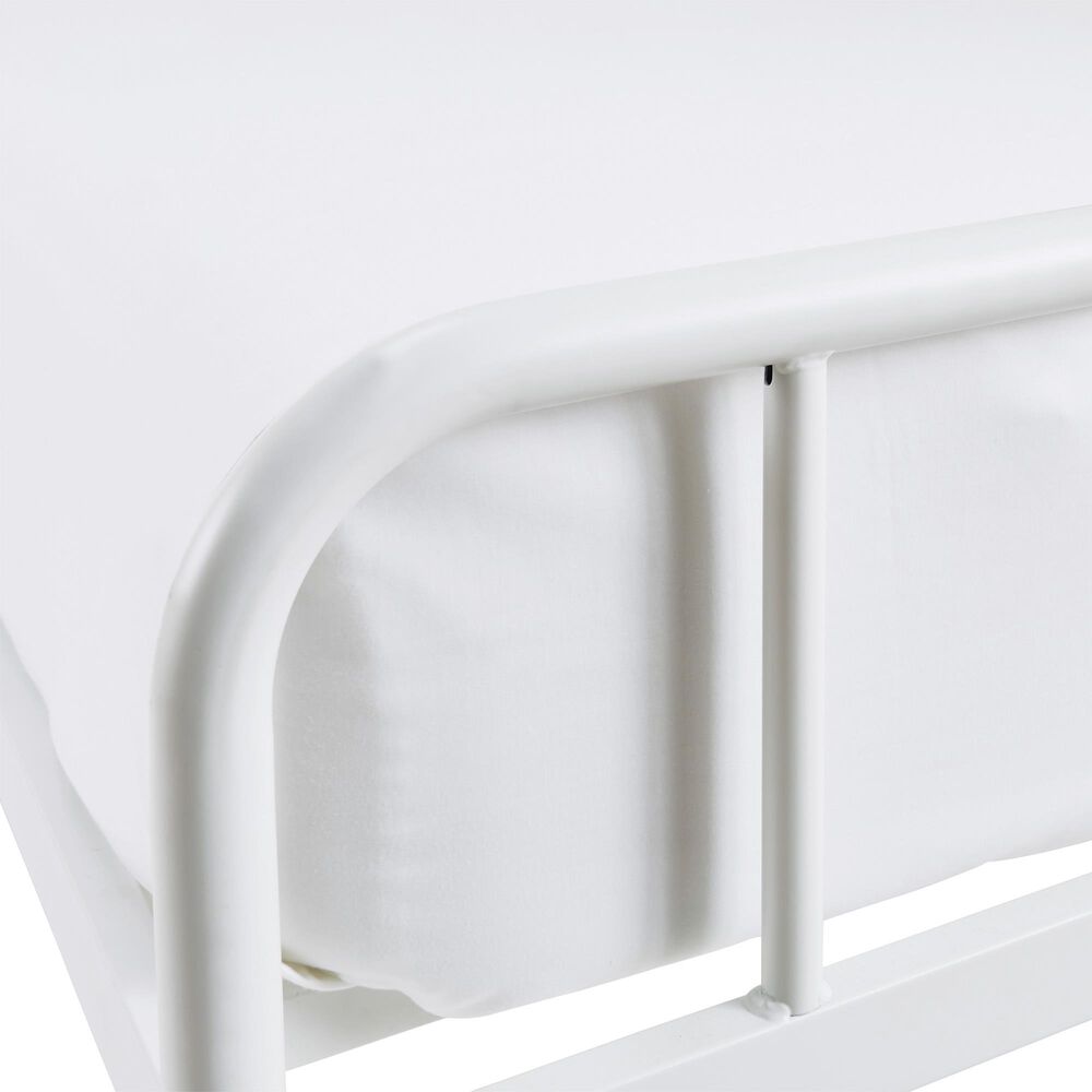 Signature Design by Ashley Trentlore Twin Platform Bed in White, , large