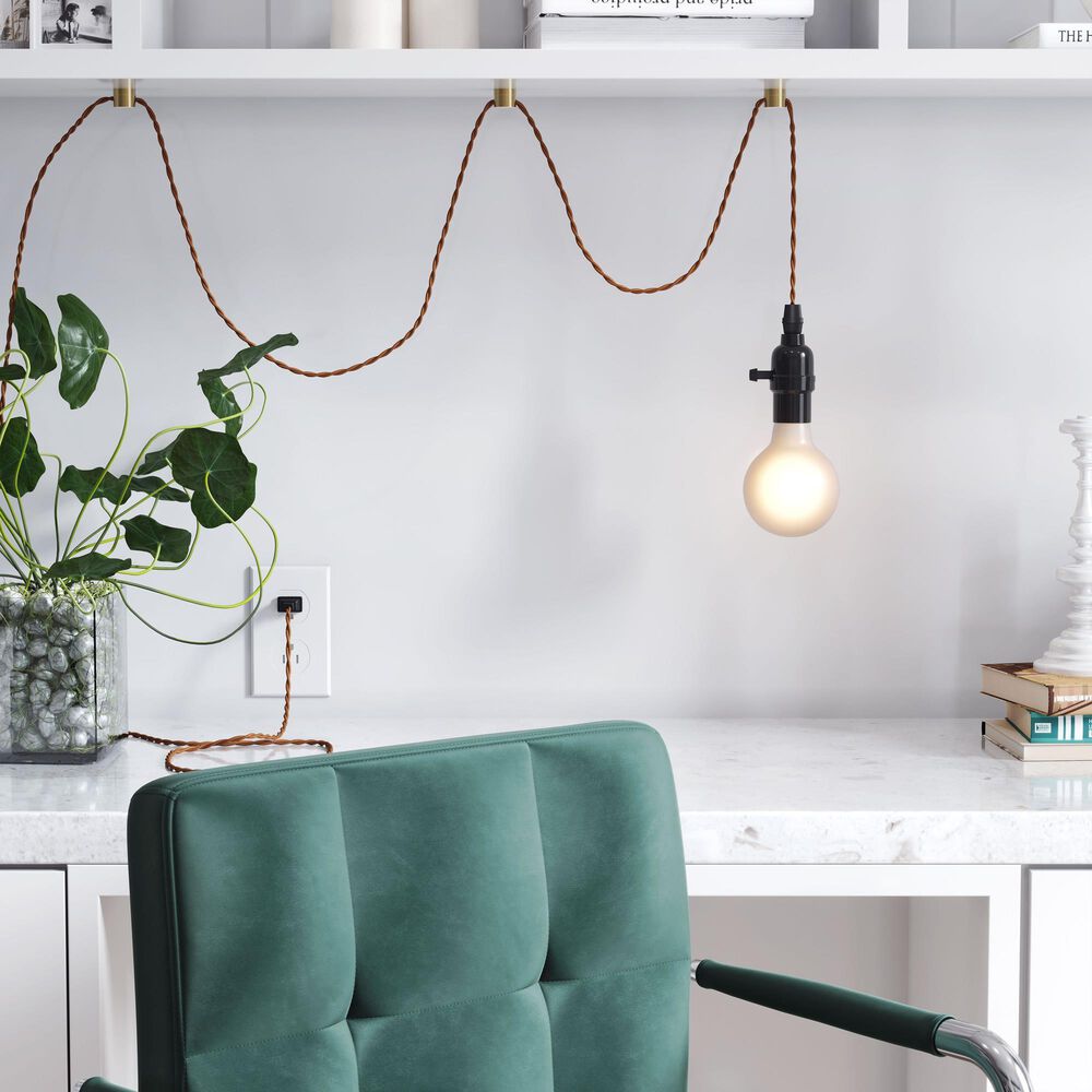 Zuo Modern Molly Ceiling Lamp in Brass, , large